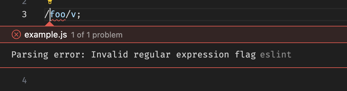 ESLint error for ECMAScript 2024 feature