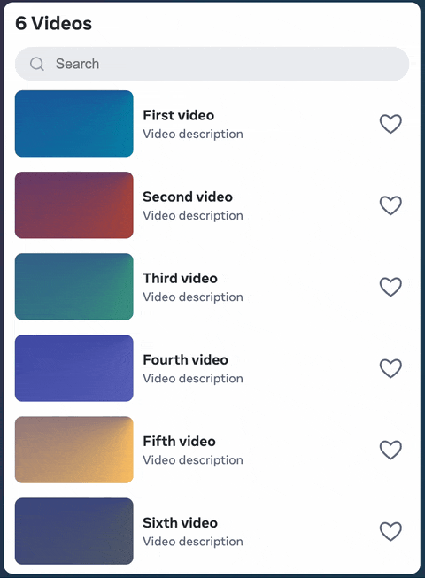 A React view transition demo